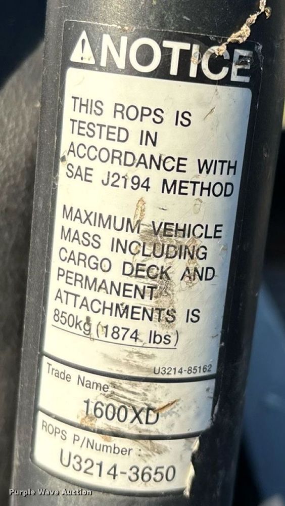 image for item EN5527 Cushman 1600XD utility vehicle