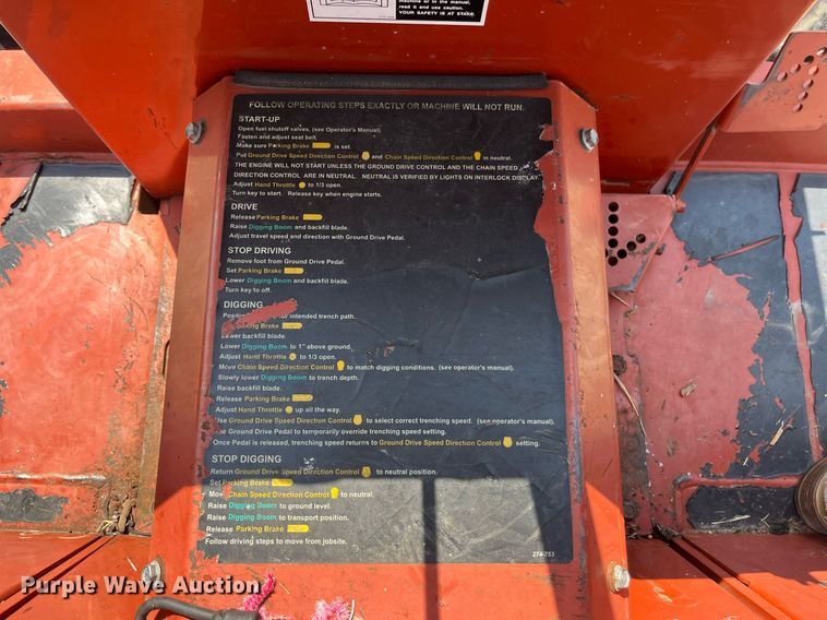 image for item EN5531 1998 Ditch Witch 3700DD trencher