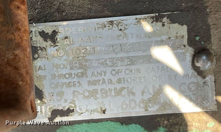 image for item EN5532 Sears 10217316  air compressor