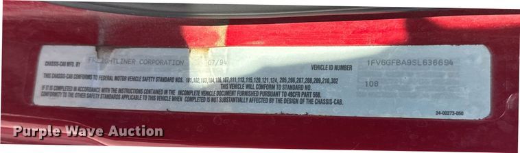 image for item ER2305 1995 Freightliner FL60 rescue vehicle