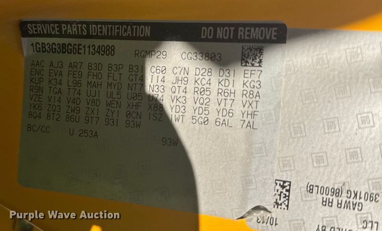 image for item ER2332 2014 Chevrolet Express school bus