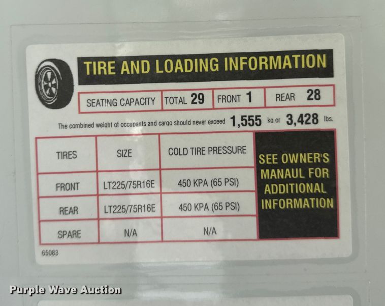 image for item ER2332 2014 Chevrolet Express school bus