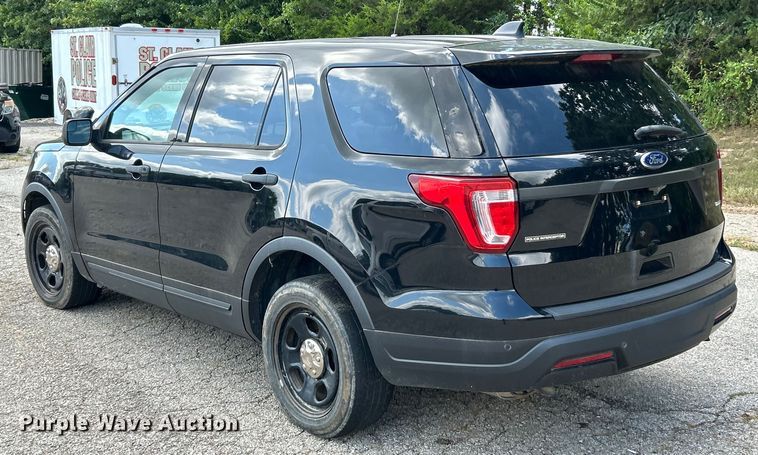 image for item ET3075 2018 Ford Explorer Police Interceptor SUV