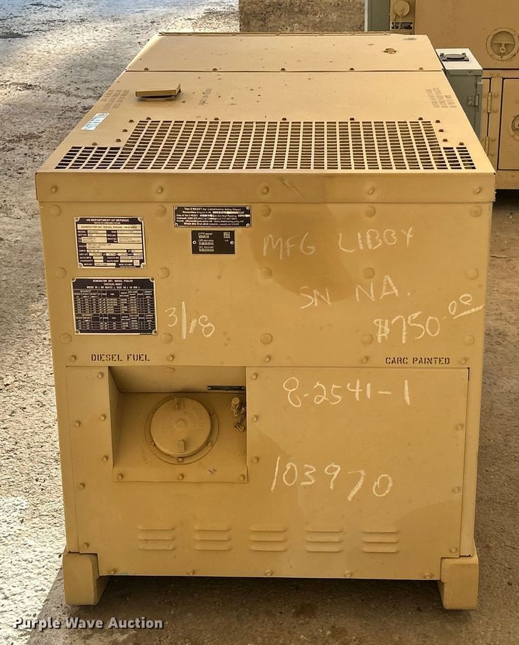 image for item ET3088 Libby Corp MEP-803A generator