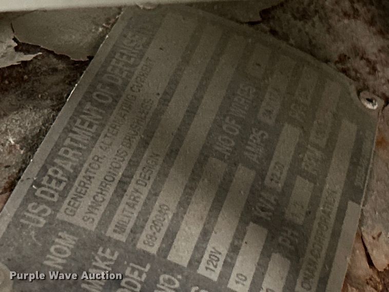 image for item ET3088 Libby Corp MEP-803A generator