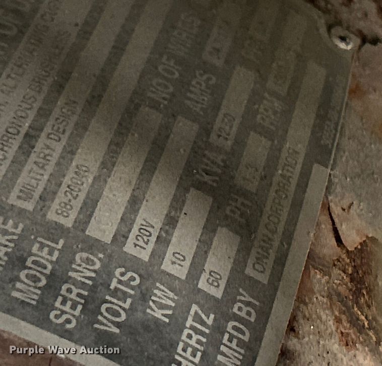 image for item ET3088 Libby Corp MEP-803A generator