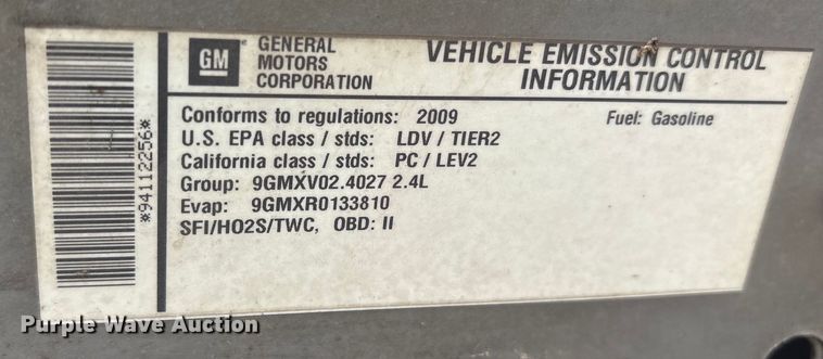 image for item ET7063 2009 Chevrolet Malibu 