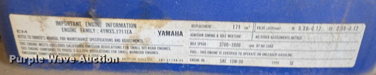 image for item EU3654 (3) Yamaha MZ175 generators 