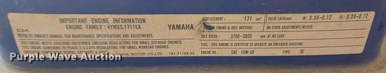 image for item EU3654 (3) Yamaha MZ175 generators 