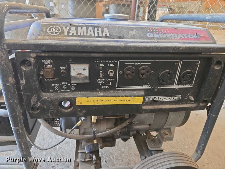 image for item EU3656 Yamaha EF4000DE generator