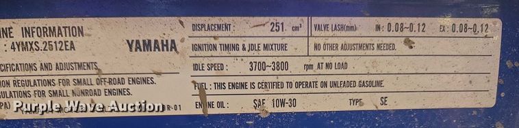 image for item EU3656 Yamaha EF4000DE generator
