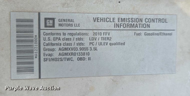 image for item EU4568 2010 Chevrolet Impala 