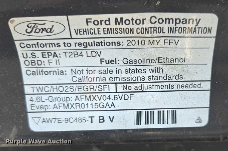 image for item EU4577 2010 Ford Crown Victoria Police Interceptor 