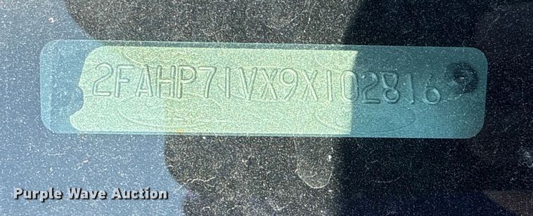 image for item EU4580 2009 Ford Crown Victoria Police Inceptor  