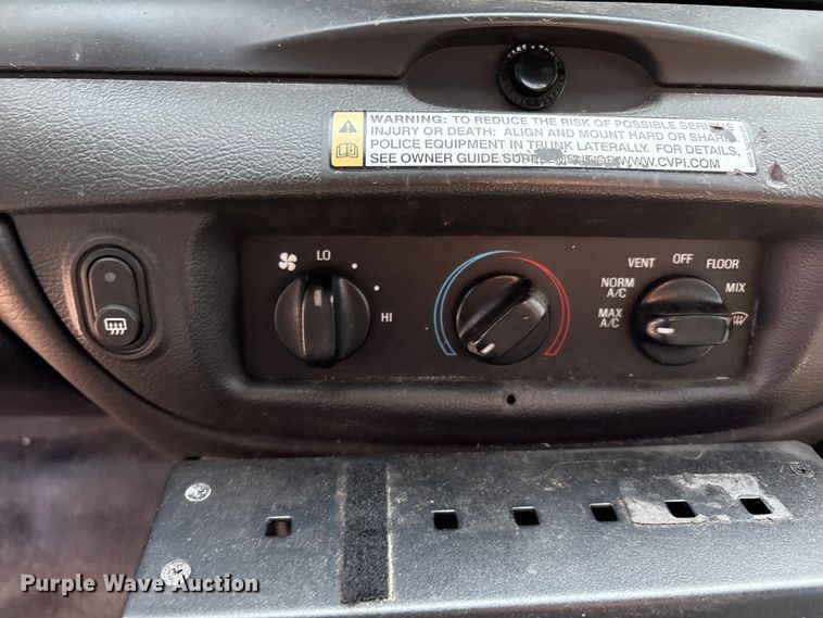 image for item EU4581 2011 Ford Crown Victoria Police Interceptor 