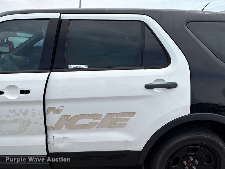 image for item EU4583 2015 Ford Explorer Police SUV