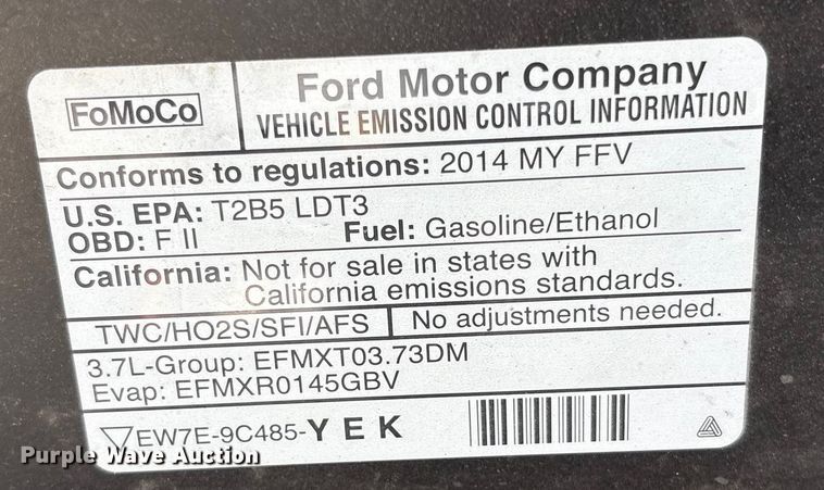 image for item EU4584 2014 Ford Explorer SUV