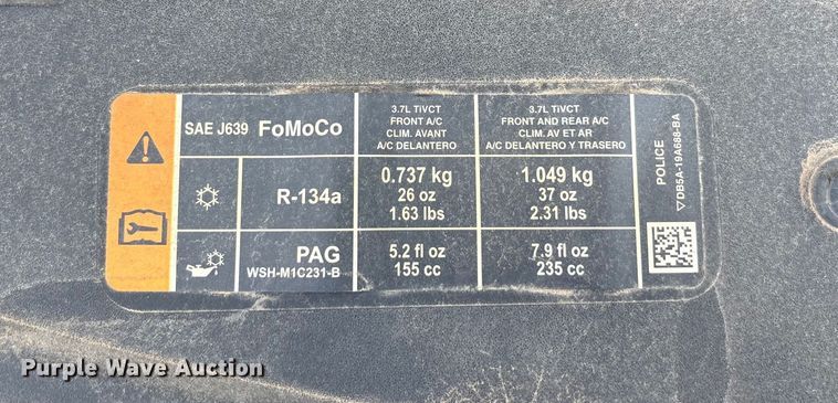 image for item EU4585 2014 Ford Explorer Police SUV