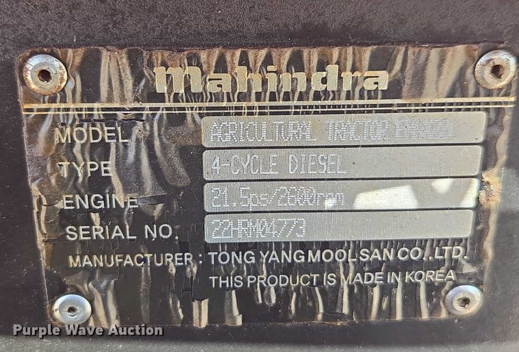 image for item EU4591 Mahendra eMax 22L MFWD tractor