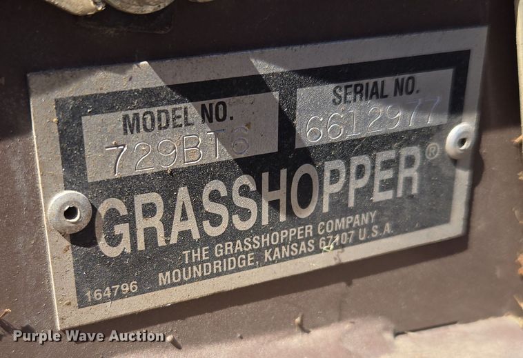 image for item EV1686 2016 Grasshopper 729BT6 ZTR lawn mower