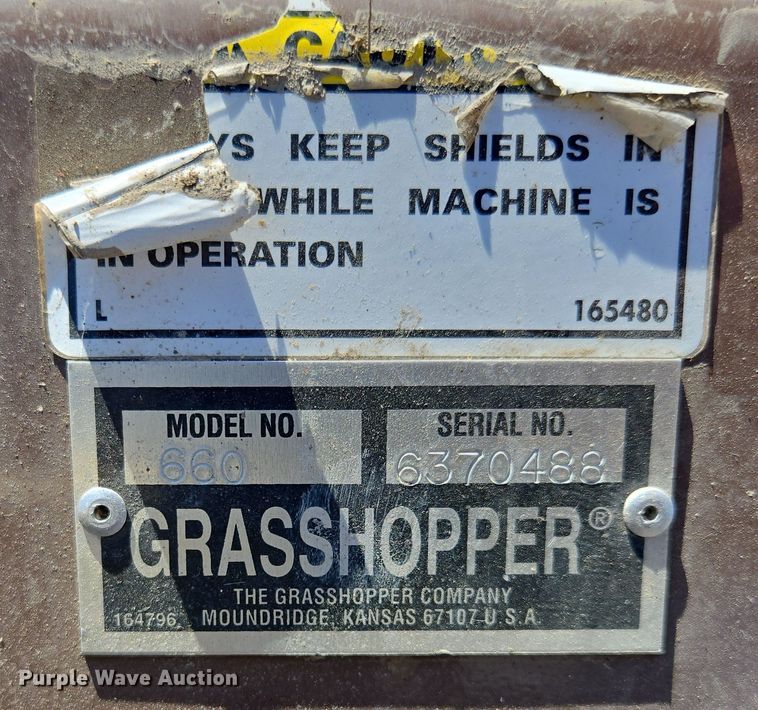 image for item EV1687 2010 Grasshopper 729BT6 ZTR lawn mower