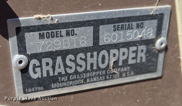 image for item EV1687 2010 Grasshopper 729BT6 ZTR lawn mower