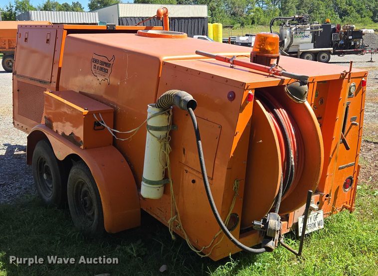 image for item EV1688 1992 Sewer Equipment Co. of America sewer jetter trailer