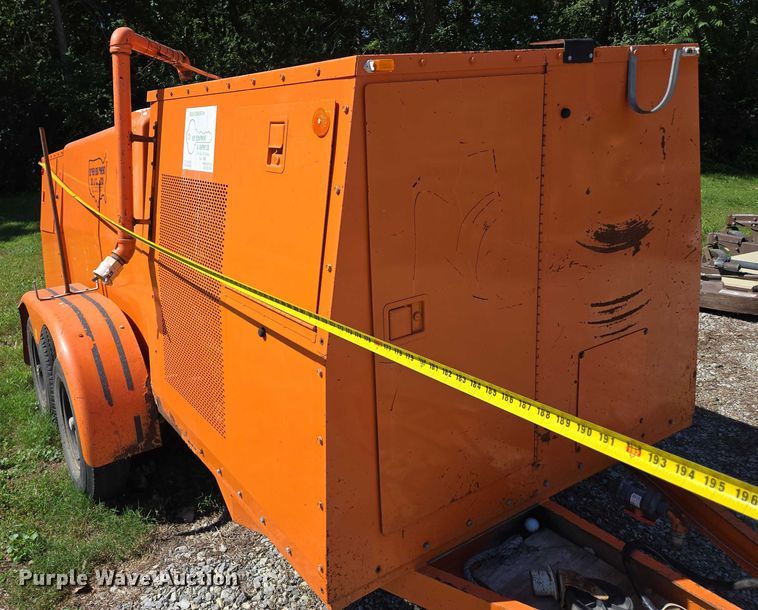 image for item EV1688 1992 Sewer Equipment Co. of America sewer jetter trailer