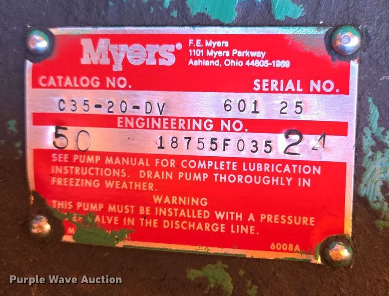 image for item EV1688 1992 Sewer Equipment Co. of America sewer jetter trailer