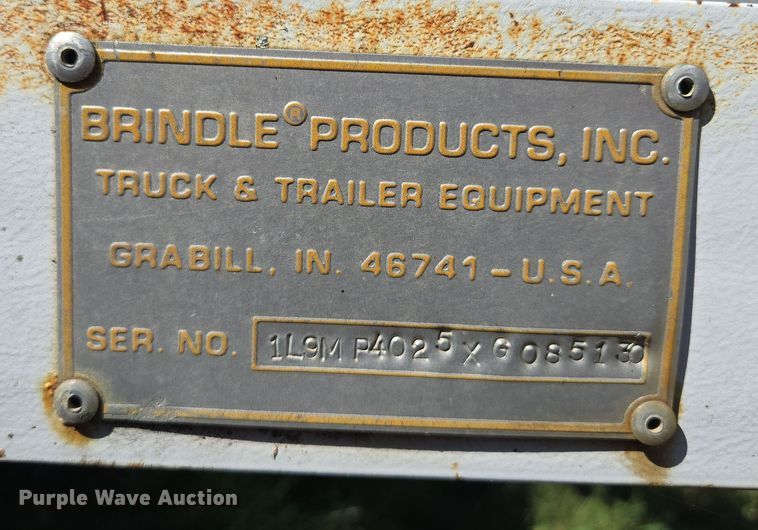 image for item EV1697 1999 Brindle pole trailer