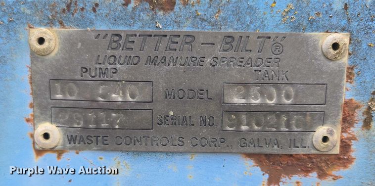 image for item EV1700 Better-Bilt 2500 manure spreader