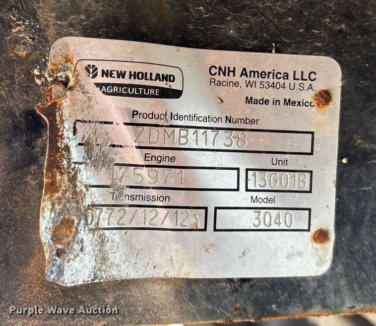 image for item DT3340 2013 New Holland Boomer 3040 MFWD tractor