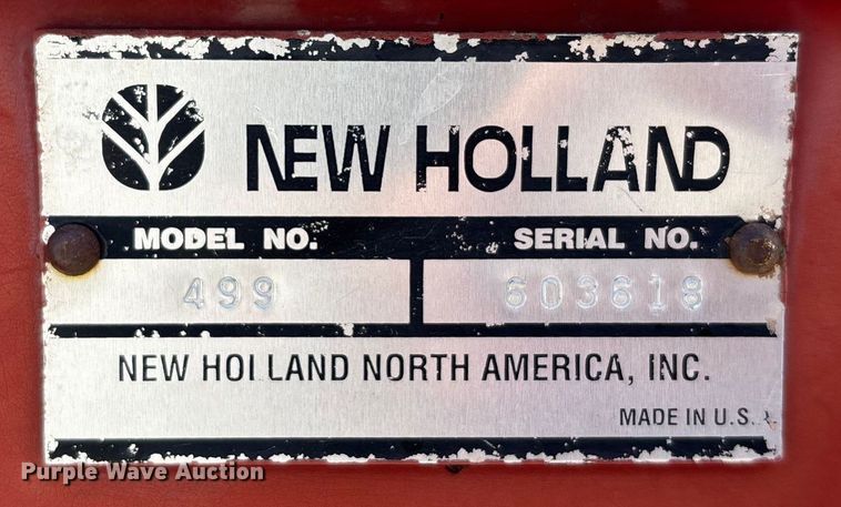 image for item DT3342 New Holland 499 swather / windrower