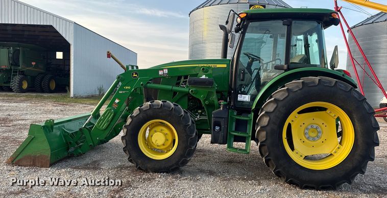 image for item DW6606 2019 John Deere 6105E MFWD tractor