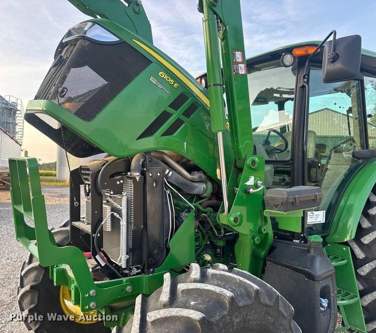 image for item DW6606 2019 John Deere 6105E MFWD tractor