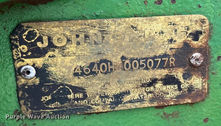 image for item DY0954 1978 John Deere 4640H tractor