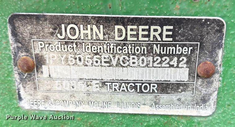 image for item DY0955 2012 John Deere 5055E MFWD tractor