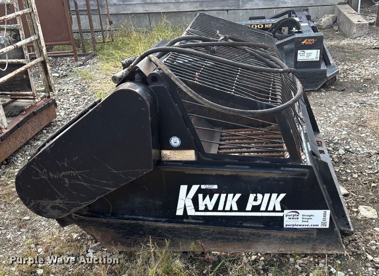 image for item EE4004 Loftness Kwik Pik 600 skid steer rock bucket