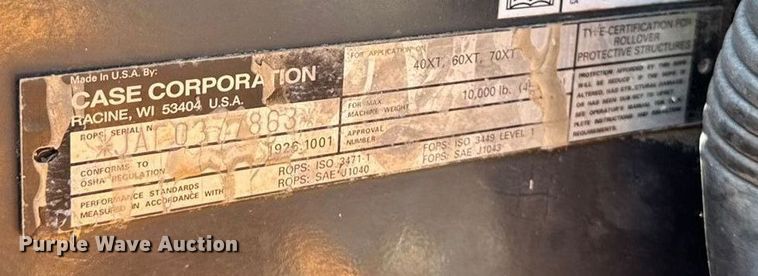 image for item EM2329 2002 Case 70XT skid steer loader