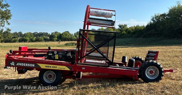 image for item EN5572 2015 Anderson NWX-660 X-Tractor bale wrapper
