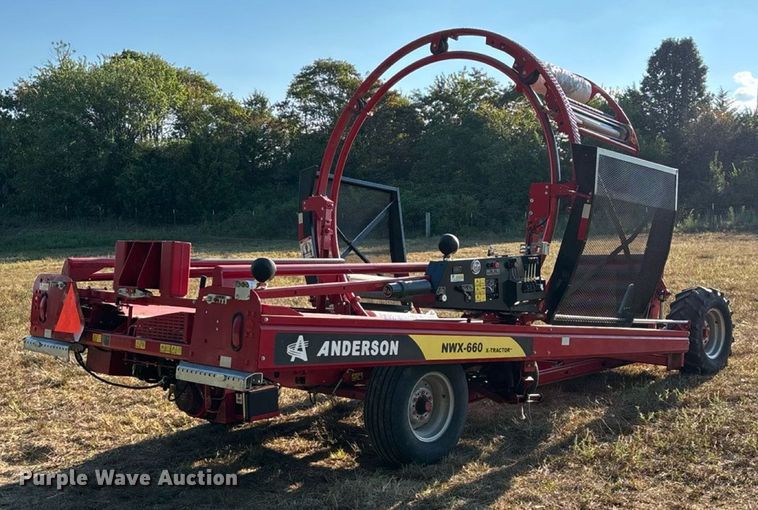 image for item EN5572 2015 Anderson NWX-660 X-Tractor bale wrapper