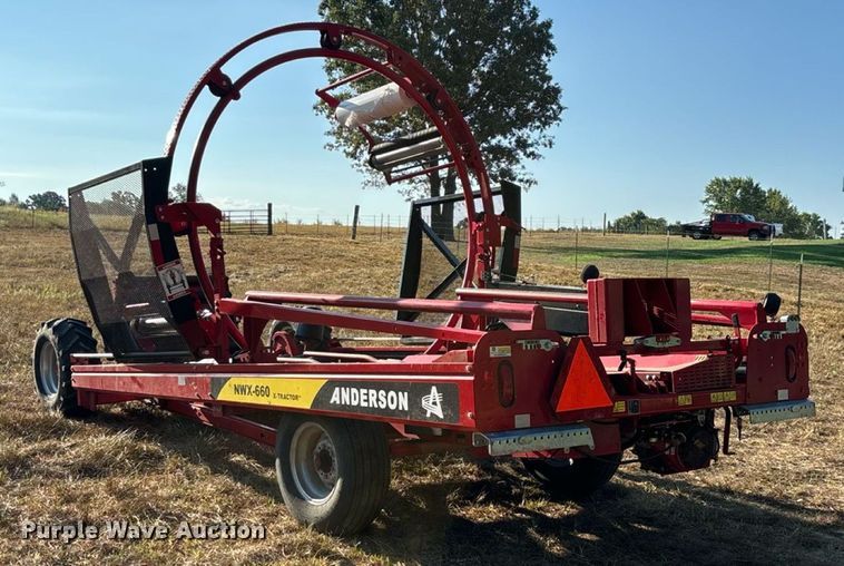image for item EN5572 2015 Anderson NWX-660 X-Tractor bale wrapper