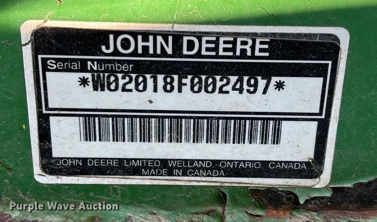 image for item EN5574 John Deere 2018 batwing rotary mower