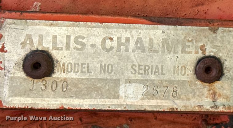 image for item EP0530 Allis Chalmers 1300 field cultivator