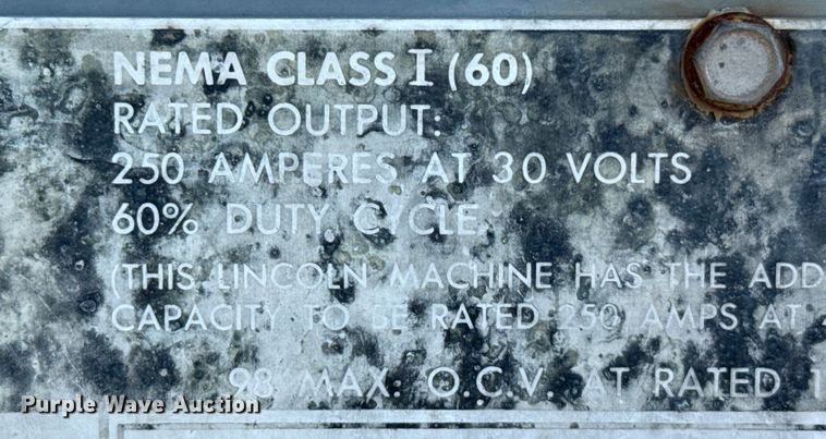 image for item EP0587 Lincoln Shield-Arc 250 welder/generator