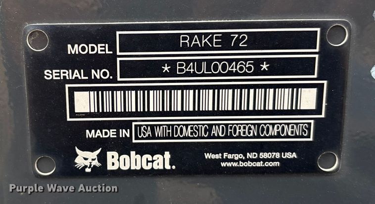 image for item ET4508 Bobcat 72