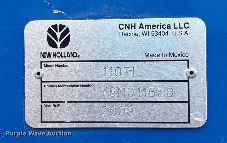 image for item ET4511 2008 New Holland T1520 MFWD tractor