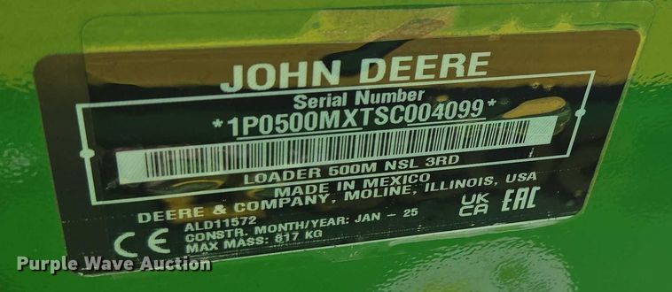 image for item YA1056 2022 John Deere 5055E MFWD tractor