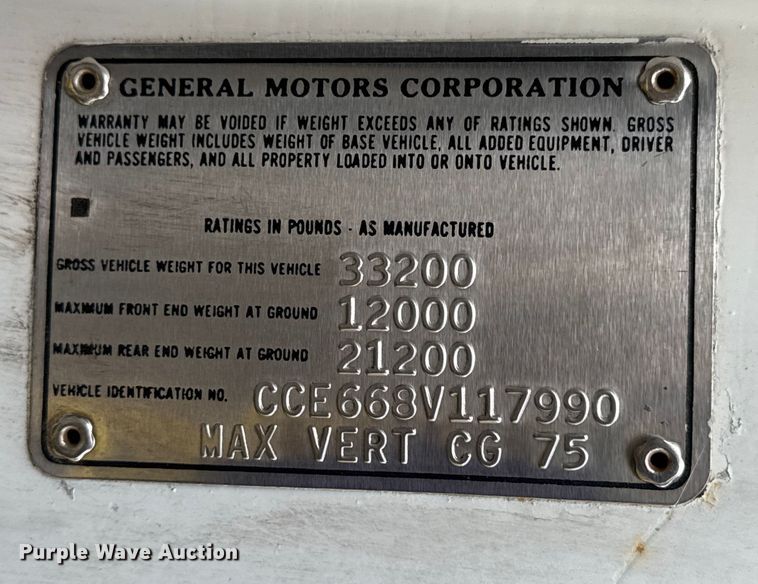 image for item DO2224 1978 Chevrolet C65 vacuum truck