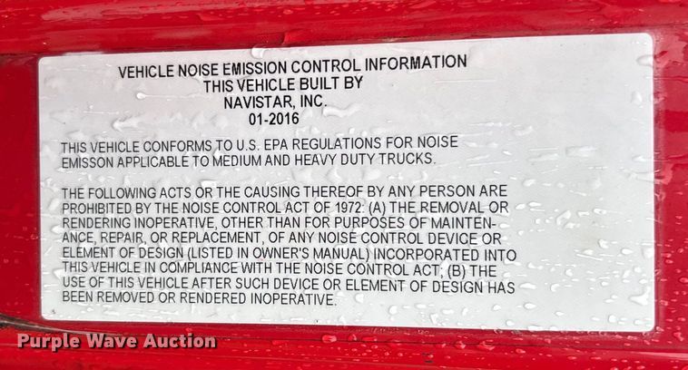 image for item EC3774 2017 International ProStar semi truck